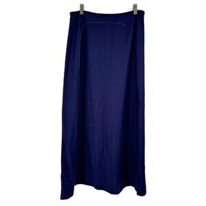 Harvé Benard Holtzman Women's Size 12 royal blue Wool maxi Skirt new